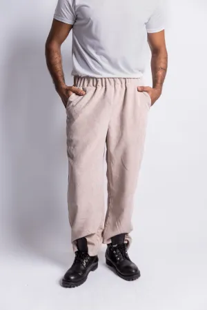 Eco Dye Process Wide Leg Corduroy Pants - Creme