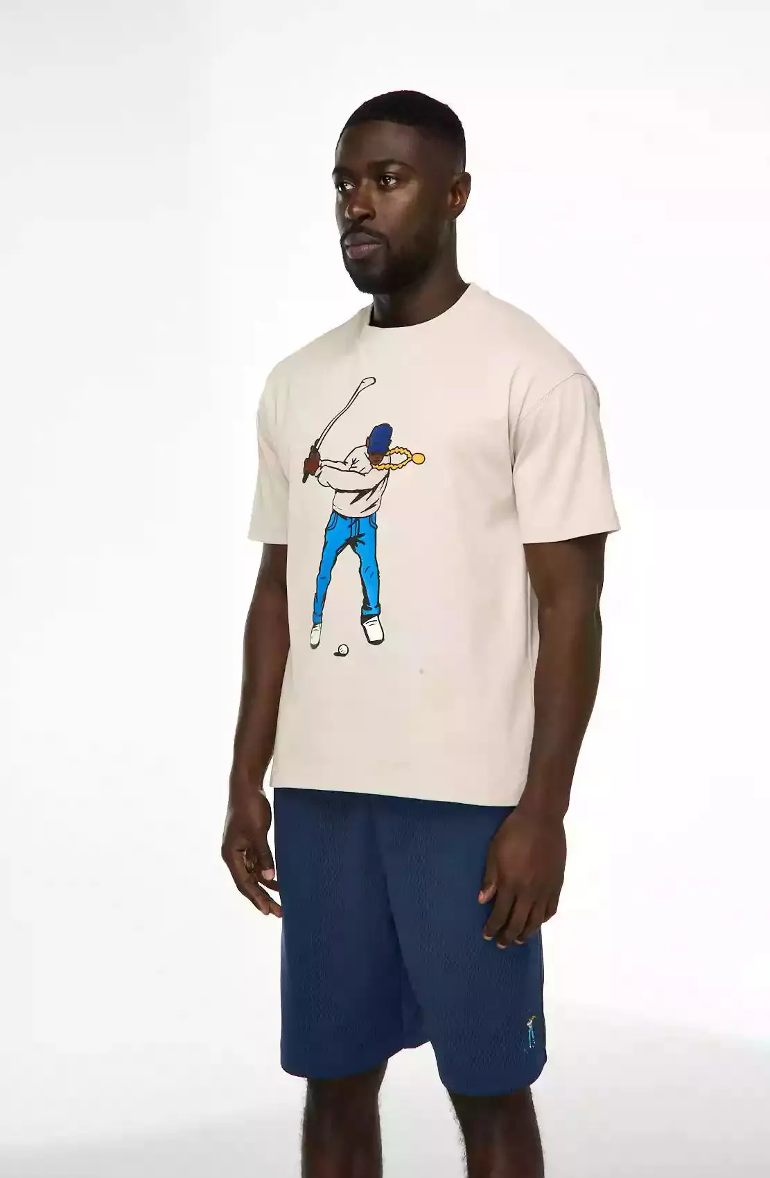 Double Sided Swingman Tee Stretch Jersey Knit