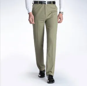 FlatlockSeaming Street Style West Louis? Business Casual Leisure Long Trousers
