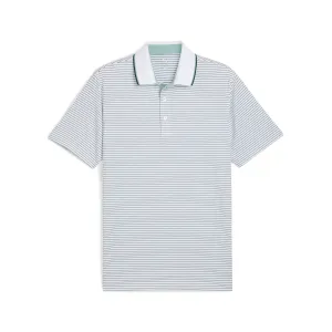 MATTR Elevated Stripe Golf Polo Weekend Wear Colorfast Technology