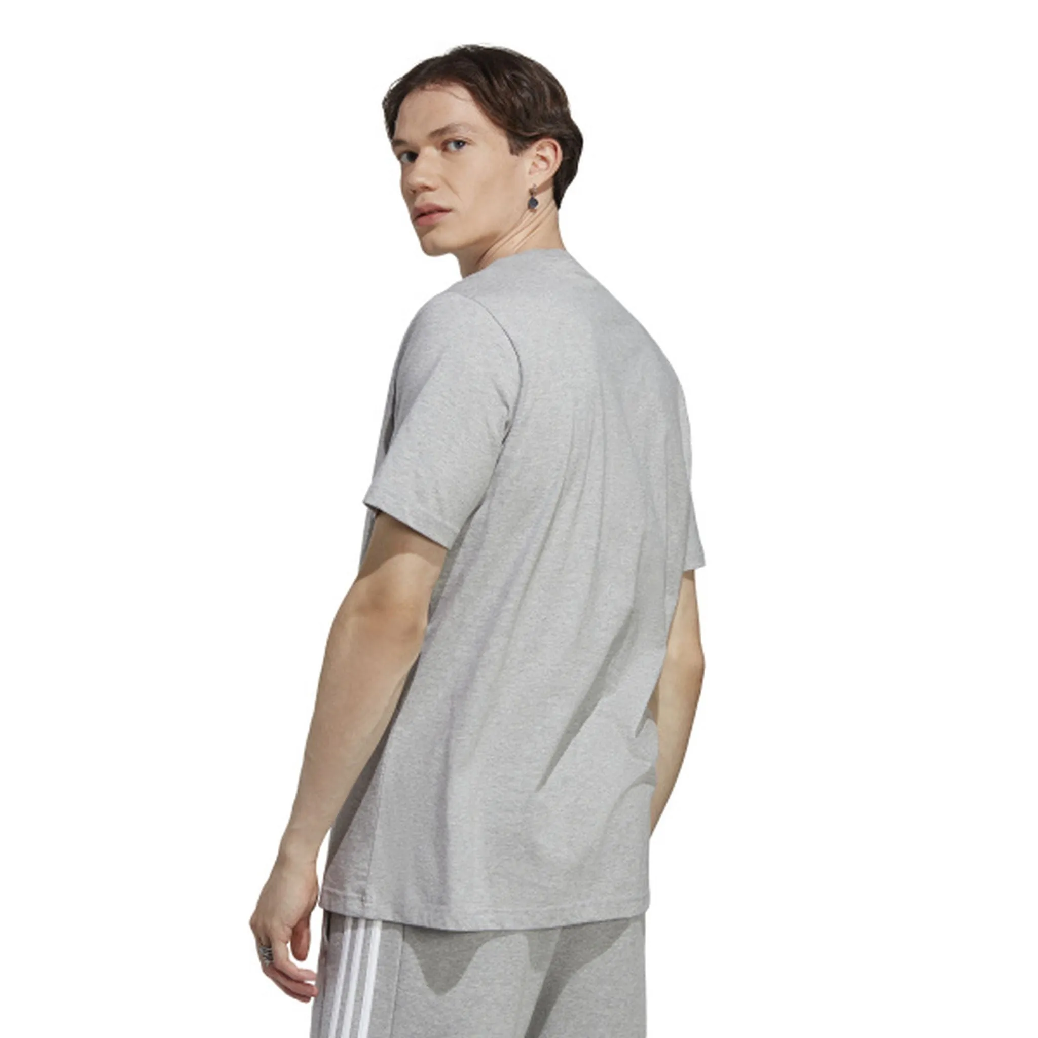 Casual and cool Adidas Mens Essentials Small Logo Tee