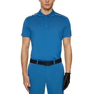 Premium Look Tri Blend Composition J.Lindeberg Lionel Polo Golf Shirt - Dark Blue