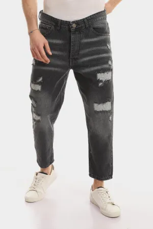 Stylish Ripped Wash Out Casual Jeans - Standard Blue Clean Aesthetic