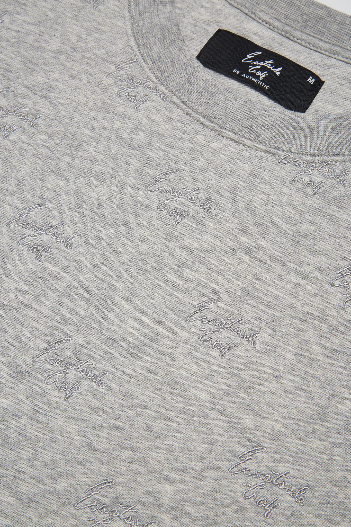 Simple Wear lace accents All-Over Script Crew - Golf Sweatshirt