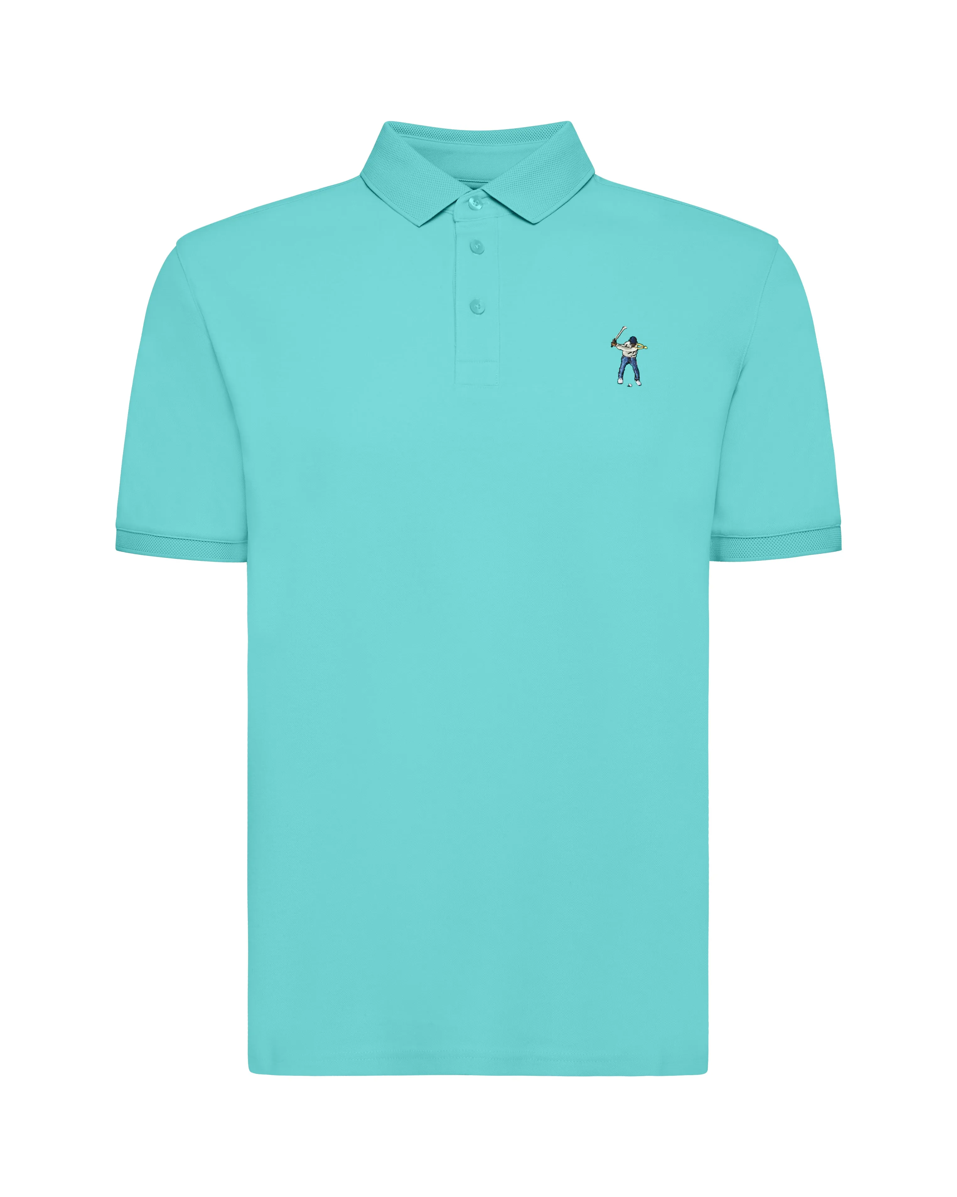 Four Button Placket Pique Golf Polo