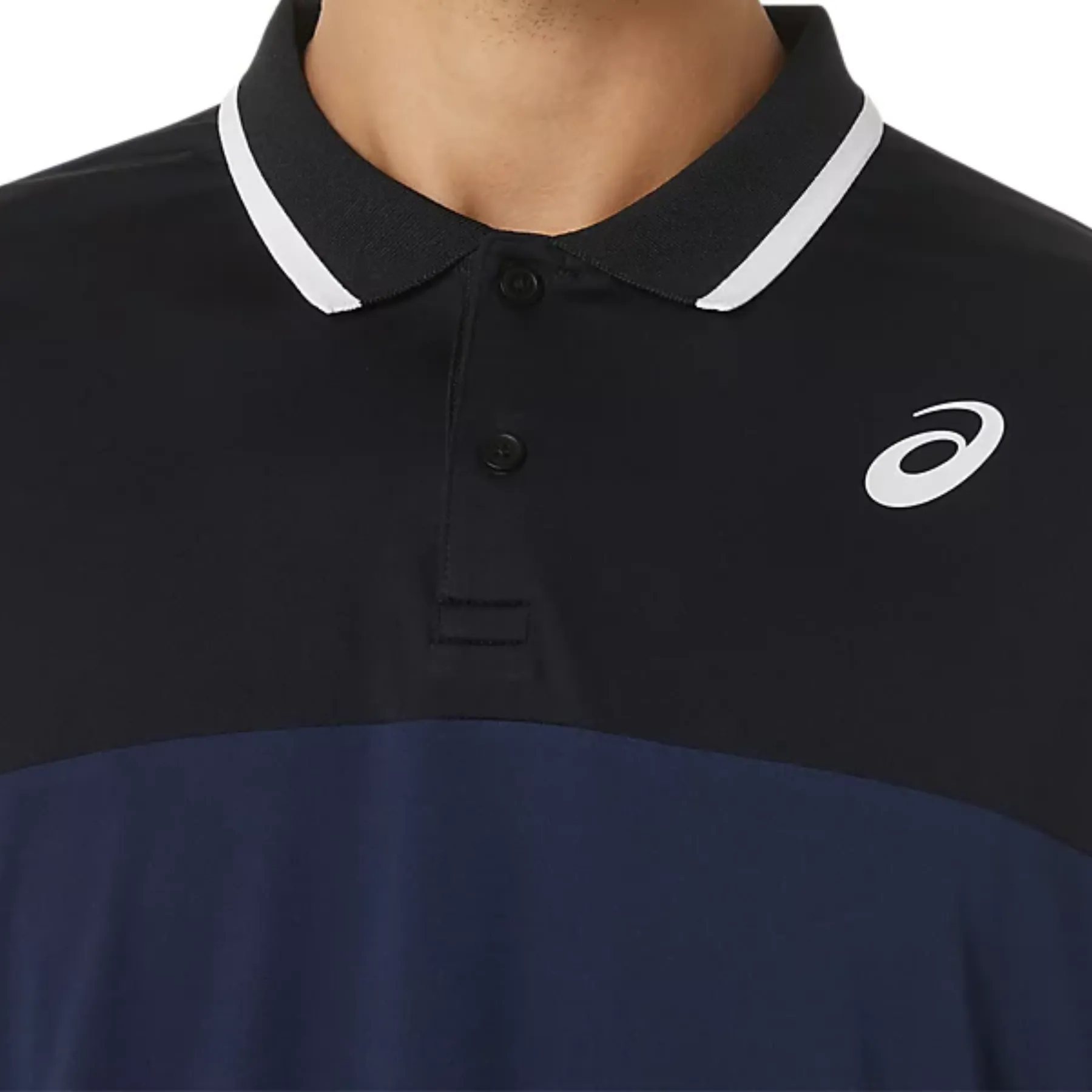 Asics Court Polo Men Tennis Shirt - Midnight/Performance Black Business Ready