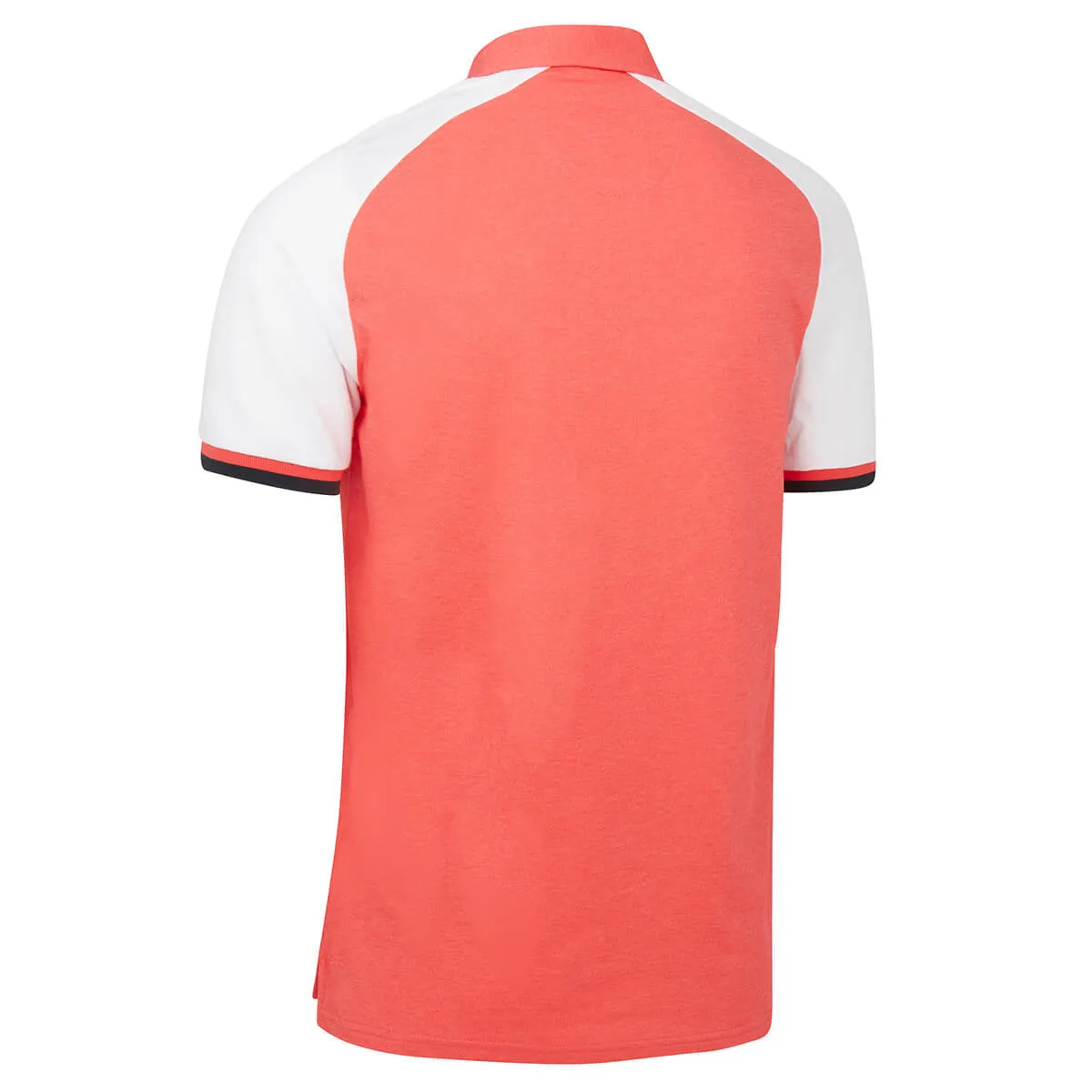Original Penguin Mens Raglan Colour Block Stretch Golf Polo Shirt - BITTERSWEET Effortless Look Corporate Event