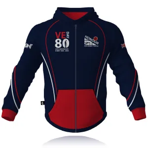 Honour Our Armed Forces - VE-DAY 80 - Full Zip Embroidered Hoodie (CLEARANCE) casual top