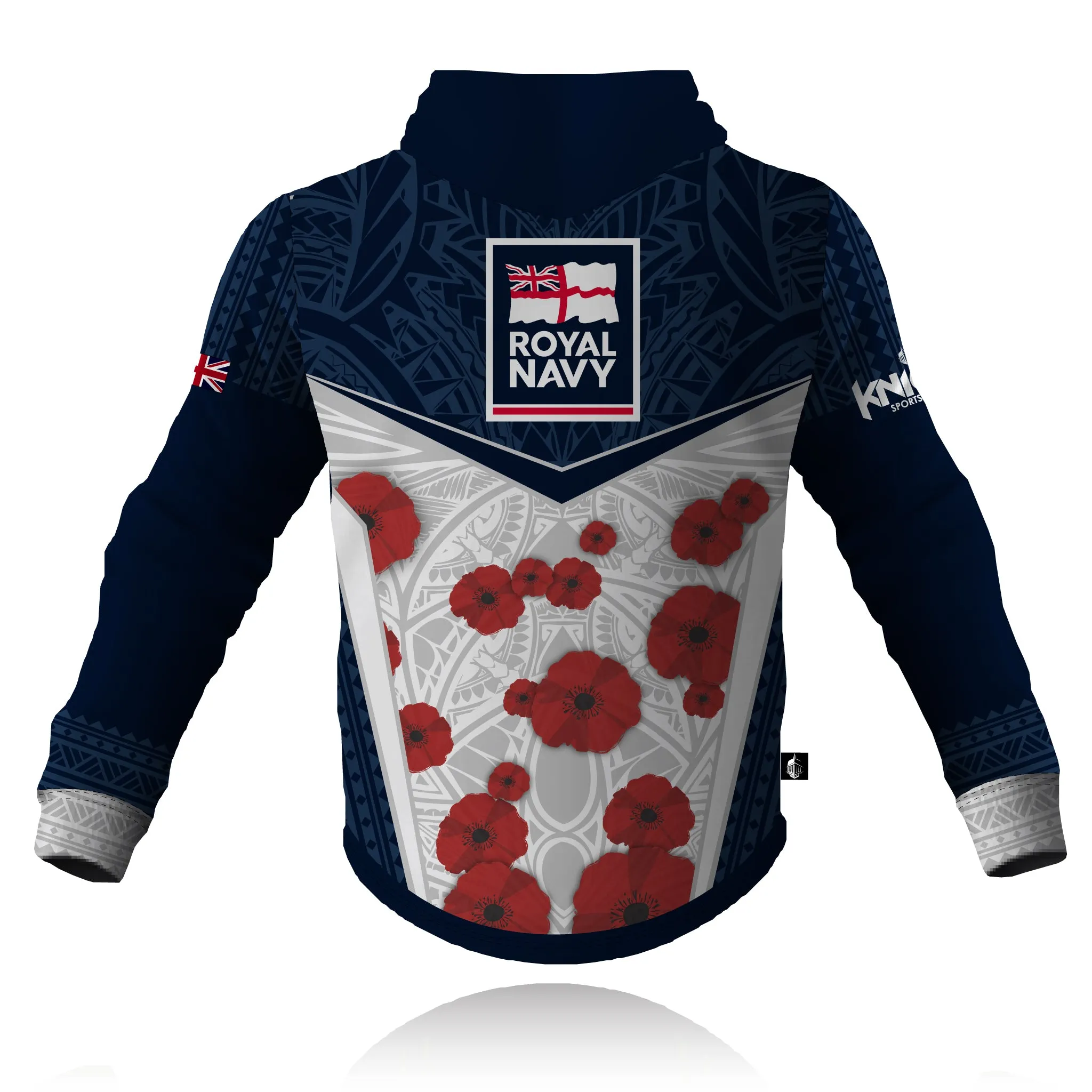 Honour Our Armed Forces - Royal Navy Remembrance - Tech Hoodie Modern Sporty