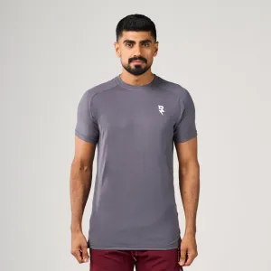 Soft Waistband Lightweight Comfort Lightning Performance T-Shirt - Iron Gate