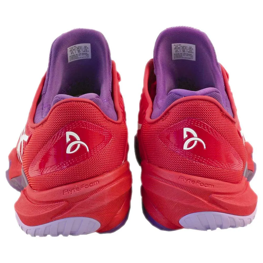 Asics Men's Court FF 3 Novak - Classic Red/White Cushioned Collar Padding