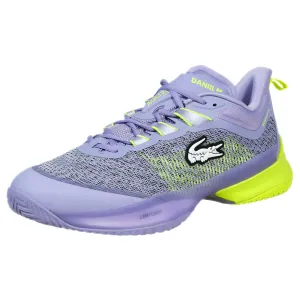 Energy return sole Cushioned heel Lacoste Men's AG-LT23 Ultra 225 Medvedev - Light Purple/Yellow