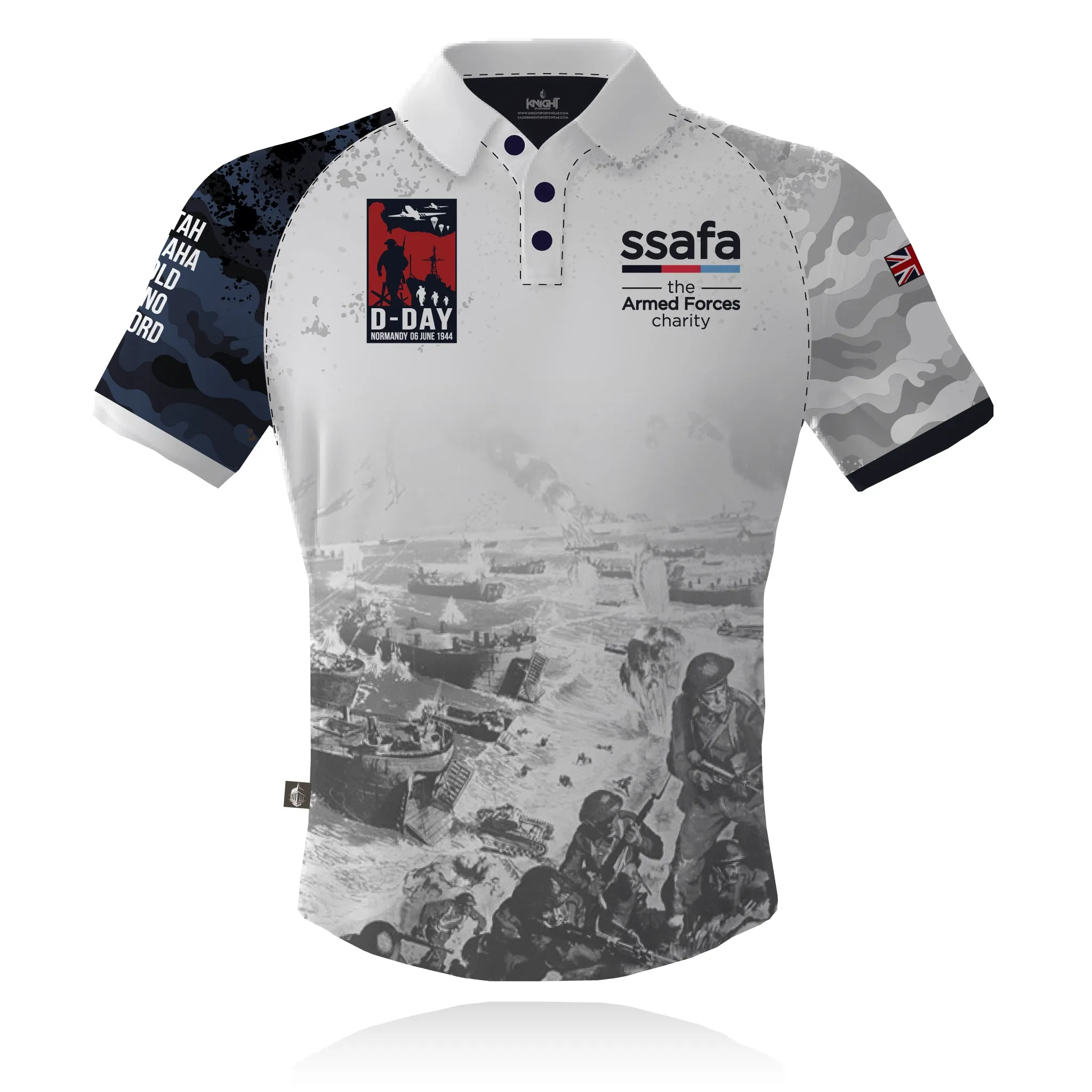 Thermoregulating Fabric Timeless Layer SSAFA, the Armed Forces charity D-Day - Tech Polo (CLEARANCE)