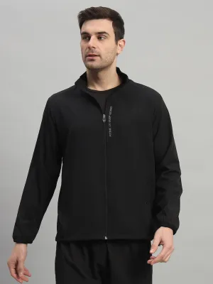 Sports Jacket with Concealed Zippers - Black ShapeRetentionCloth Desert Heat