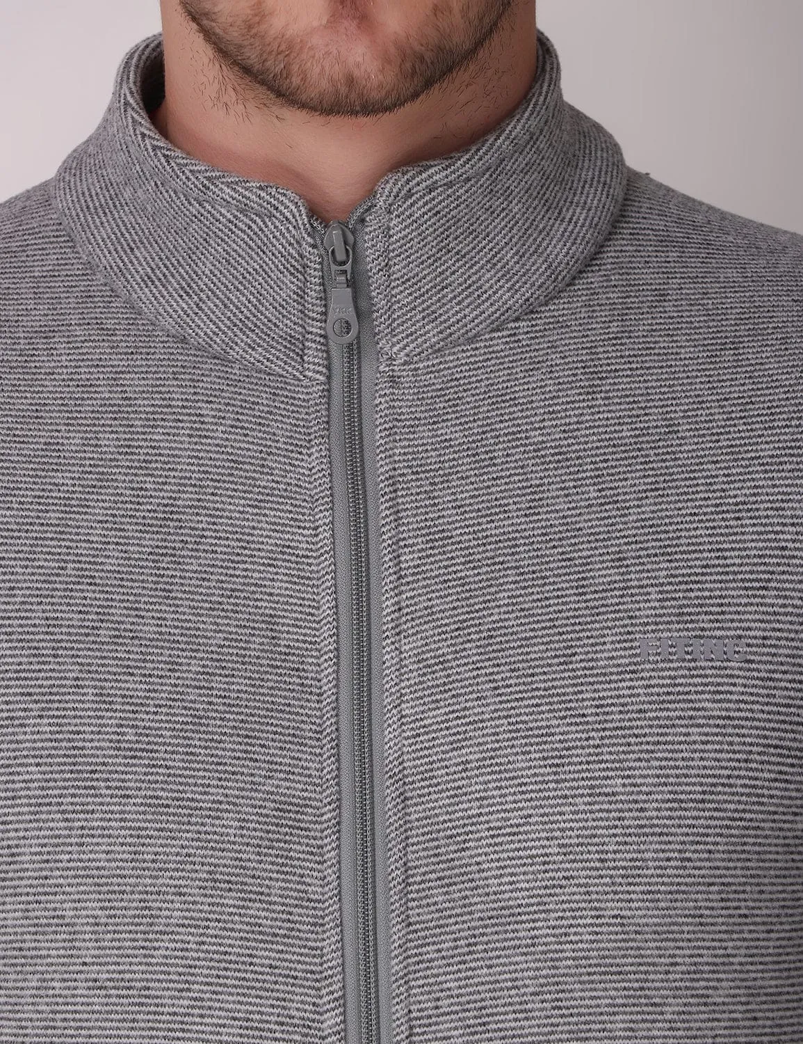 Cool Vest Casual Vibe Thermal Fleece Jacket - Melange Light Grey