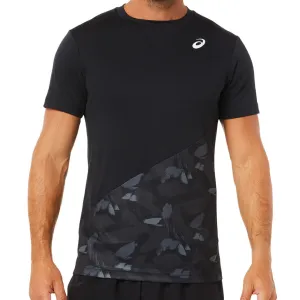 Seam Free Edging Asics Court Graphic SS Top 2022 - Performance Black