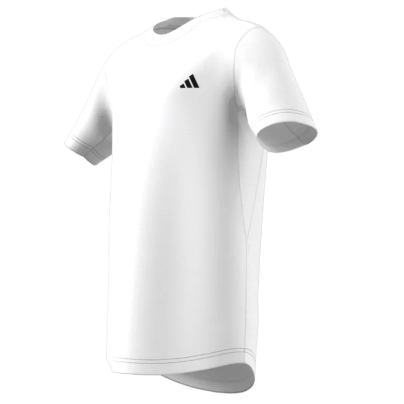 Adidas Club Tennis 3-Stripes Tennis T-Shirt - White/Black Casual Layer Look