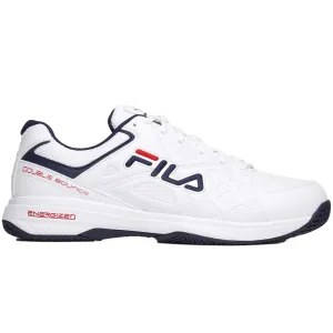 Gel cushion Fila Men's 1PM00601 125 Double Bounce 3 White Navy Red Pickleball Shoes