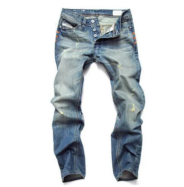 Unisex Look Smart Waistband West Louis? Famous Designer Cotton Jeans