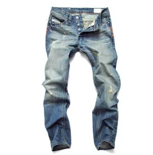 West Louis? Famous Designer Cotton Jeans Stretch Recovery