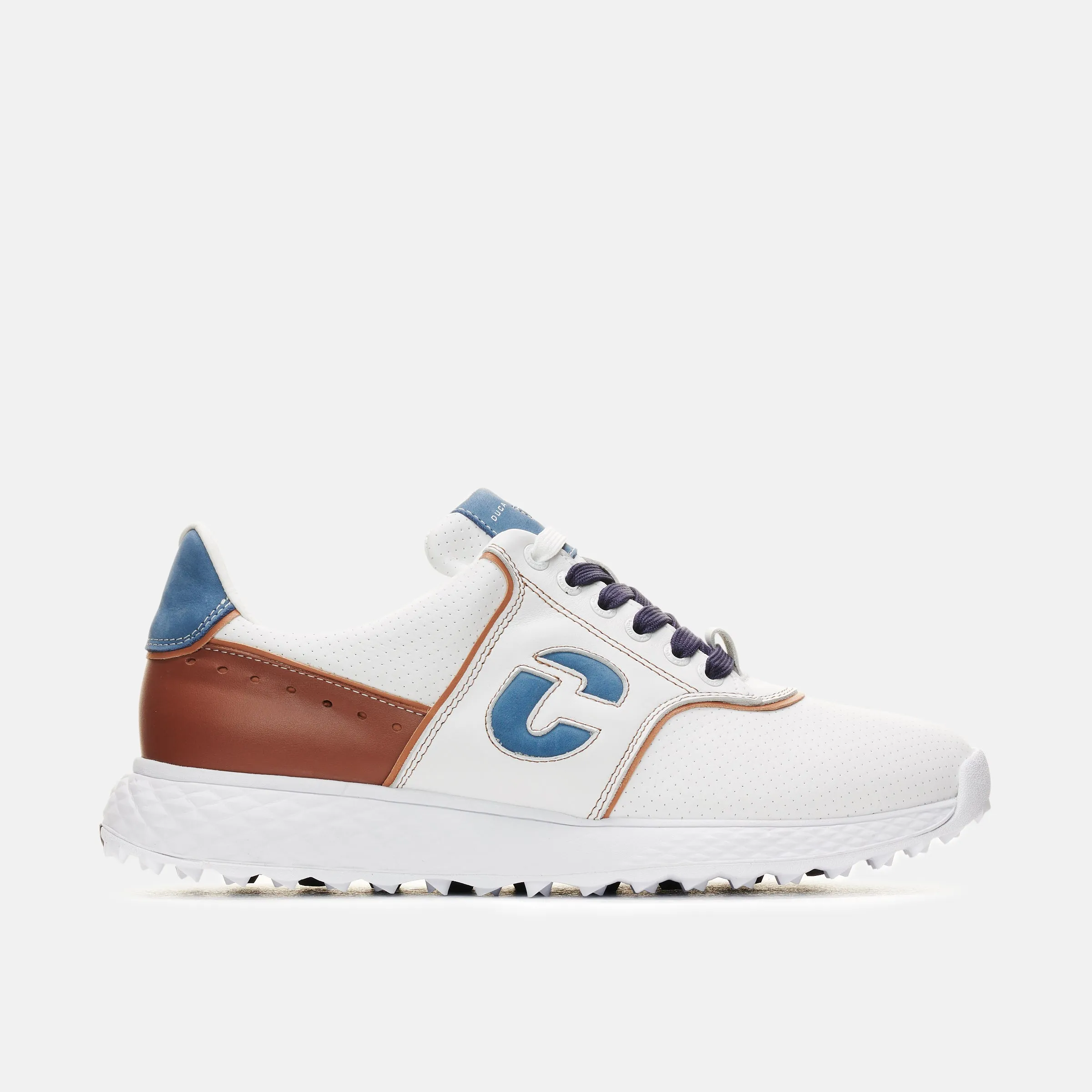 Positano - White/Cognac Classic Comfort Stable stance