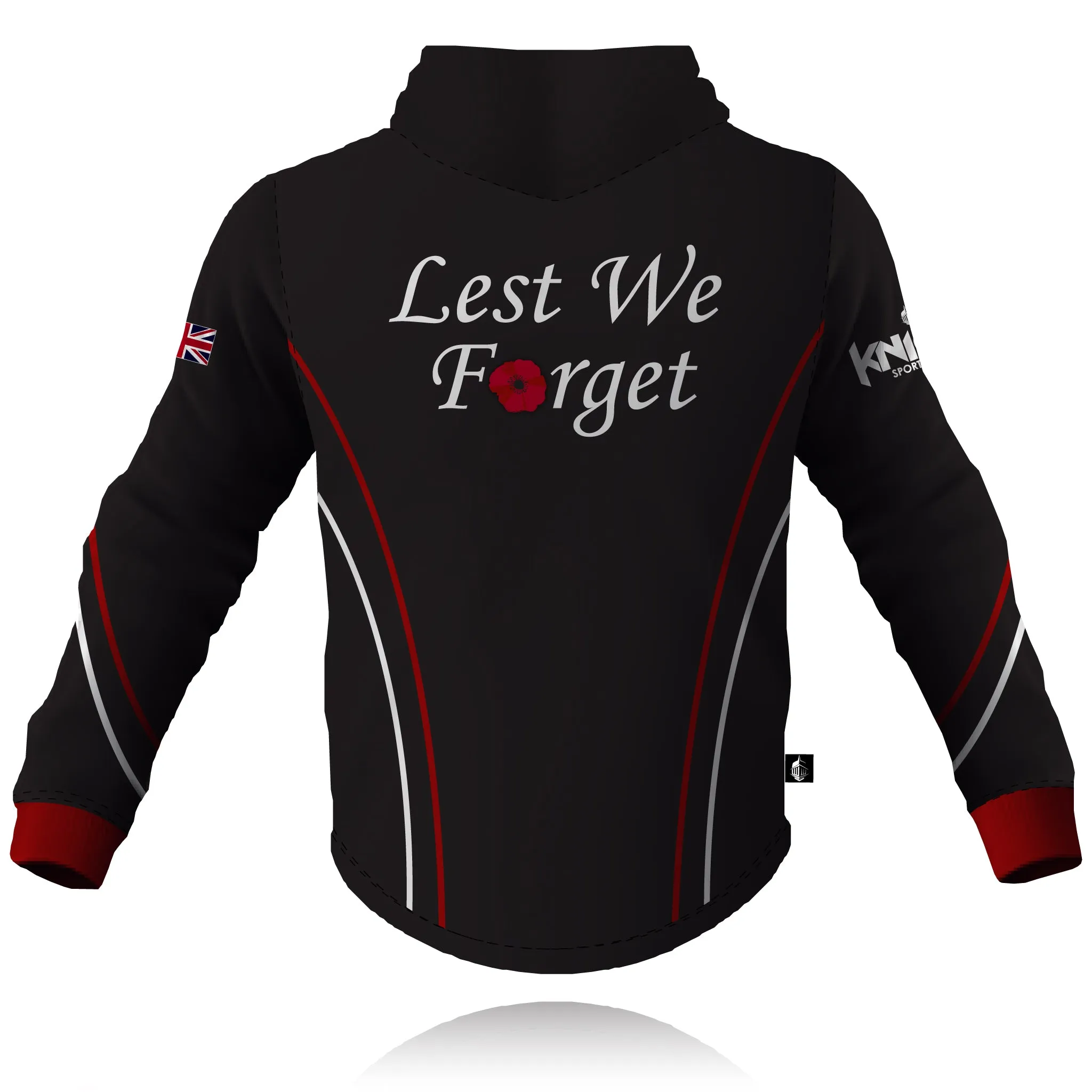 Easy Wear Honour Our Armed Forces 'Lest We Forget' - Full Zip Embroidered Hoodie