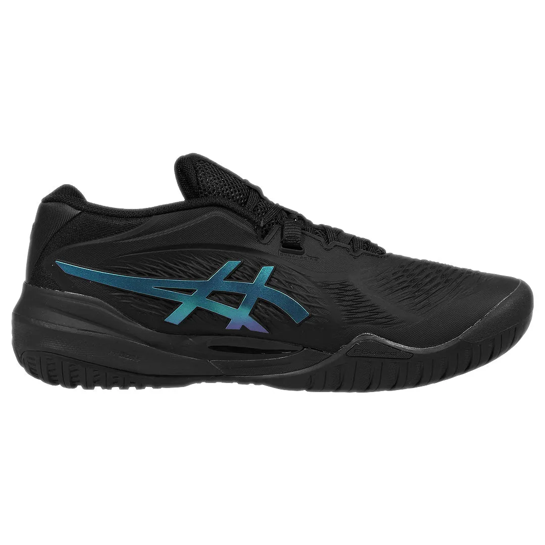 Cushion Base Sustainable Material Construction Asics Men's Gel-Resolution X Night Energy - Black/Prism Blue