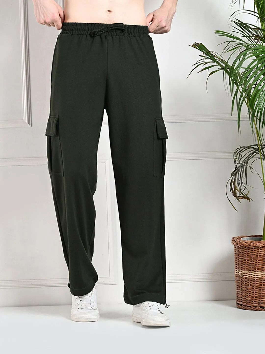 All-Weather Cargo Jogger with Pockets - Green WaterproofTechnology Flattering Shape