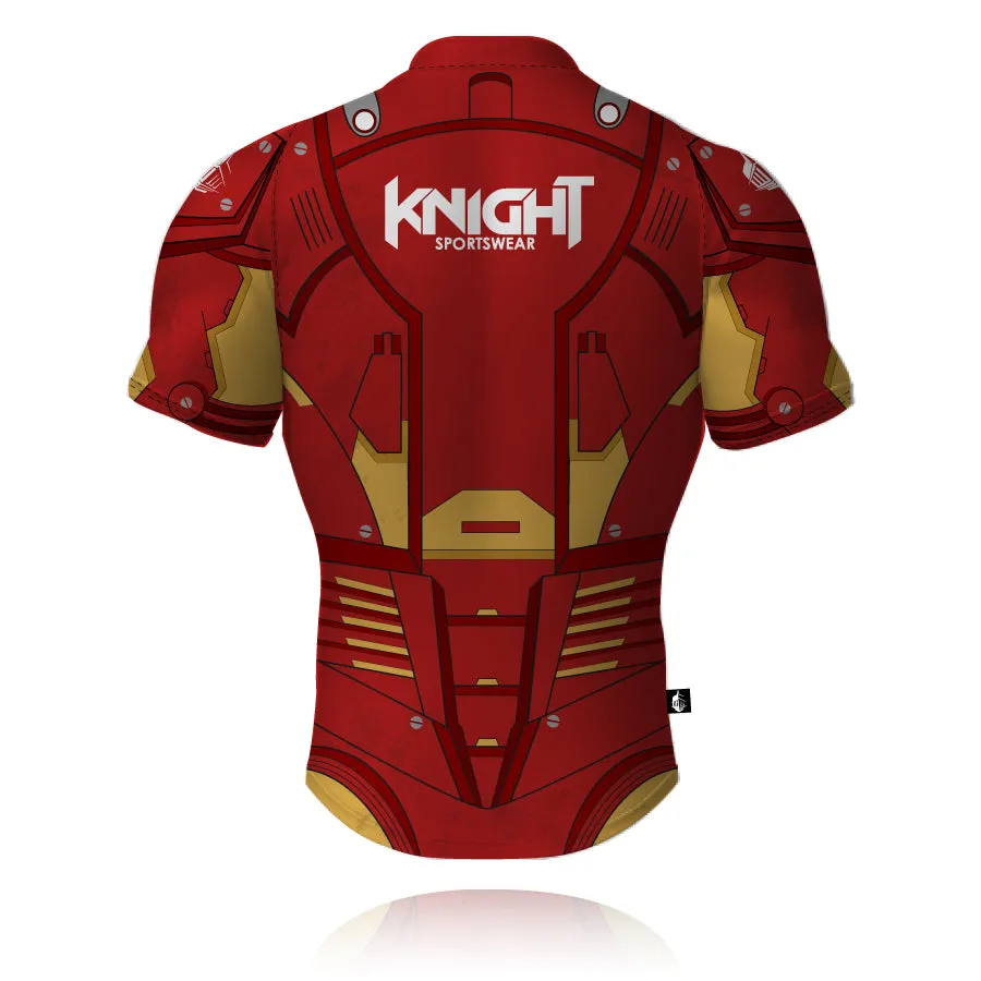 Knight Sportswear 'Red Steel' - Rugby/Training Shirt HighThreadCount Casual All-Day