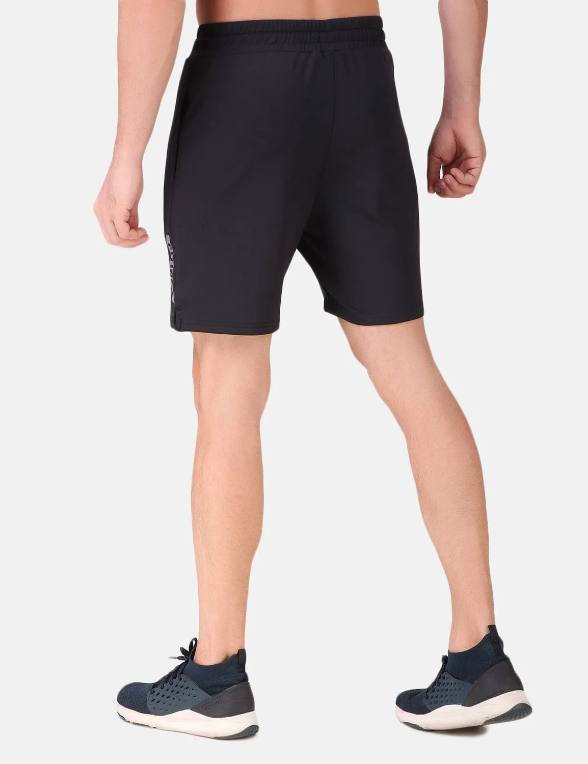 Performance Stretch Workout Shorts - Black Flex Foam Insert