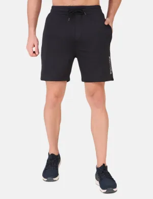Performance Stretch Workout Shorts - Black Fade Resistant Material