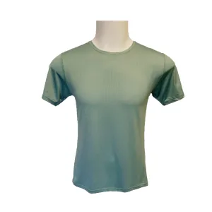 Men's Workout Short Sleeve Dry Fit Top Sage EcoFriendlyDyes