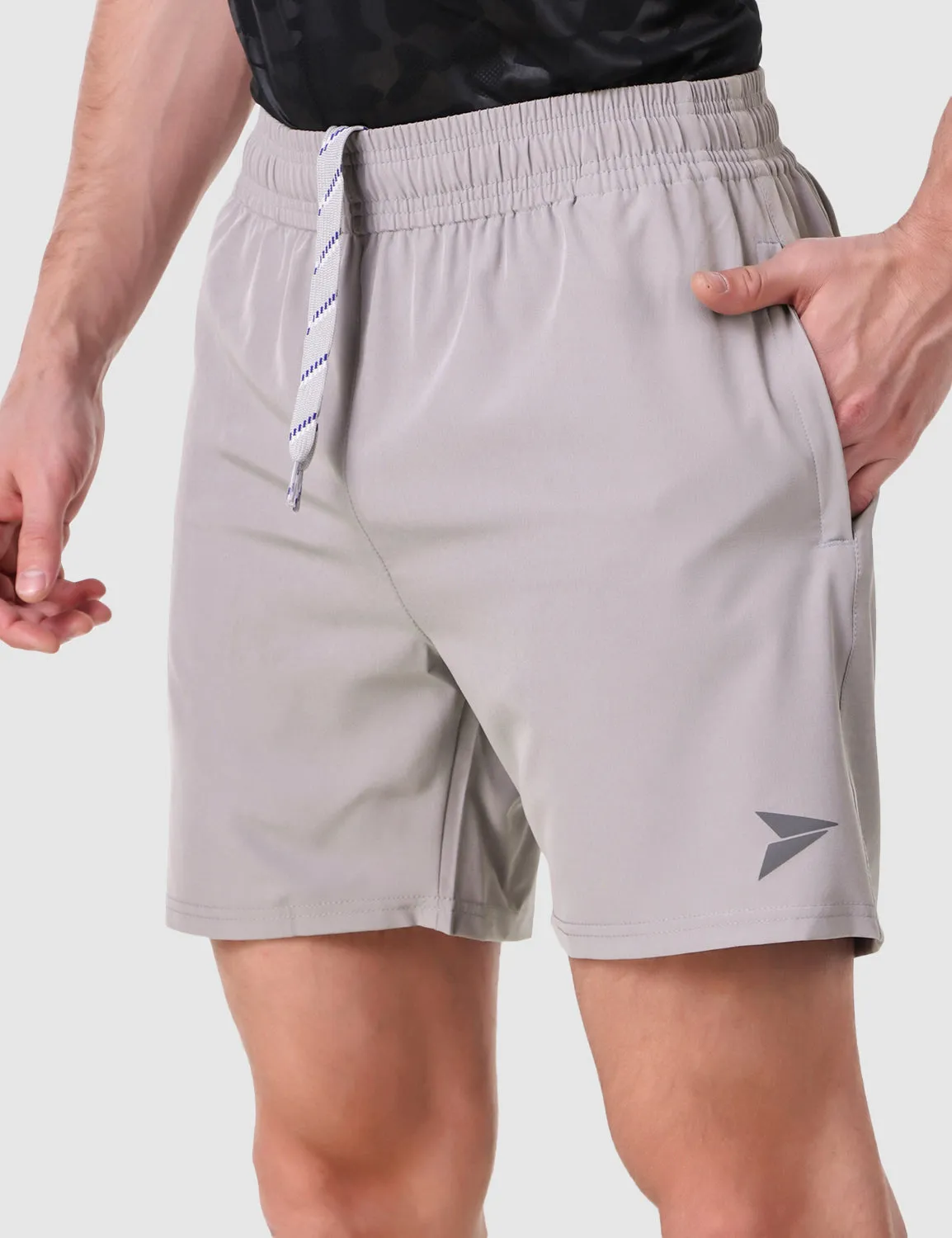 Daily Layer BreathableWebbing Versatile Comfort Shorts with Smart Pockets ?C Light Grey