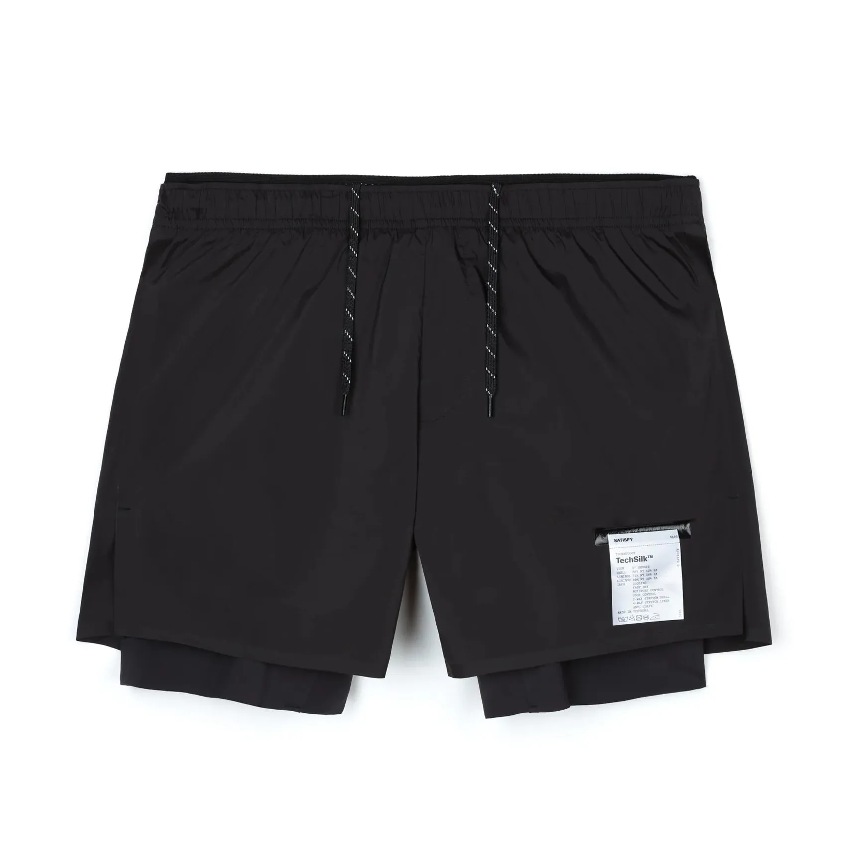 Mens Satisfy TechSilk 8 Inch Shorts Multi Panel Cut Frictionless Movement