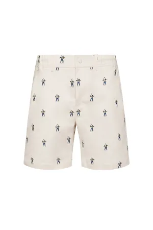 present for her Sporty Look Embroidered Woven Short