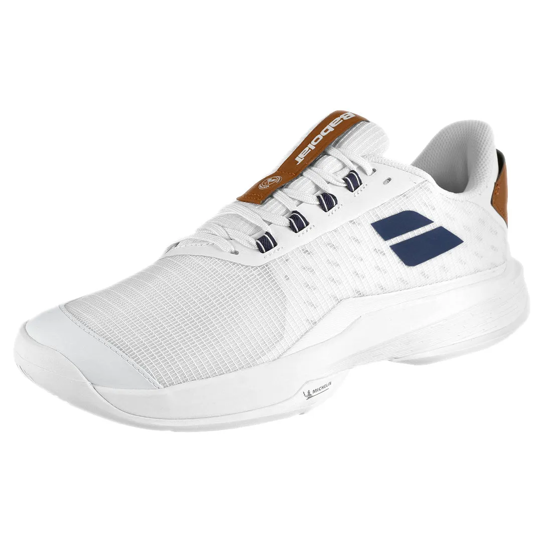 Babolat Men's Jet Tere 2 - Wimbledon - White/Blue Navy Anatomical Footbed Design Fast Fit