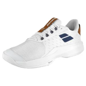 Babolat Men's Jet Tere 2 - Wimbledon - White/Blue Navy Anatomical Footbed Design Fast Fit