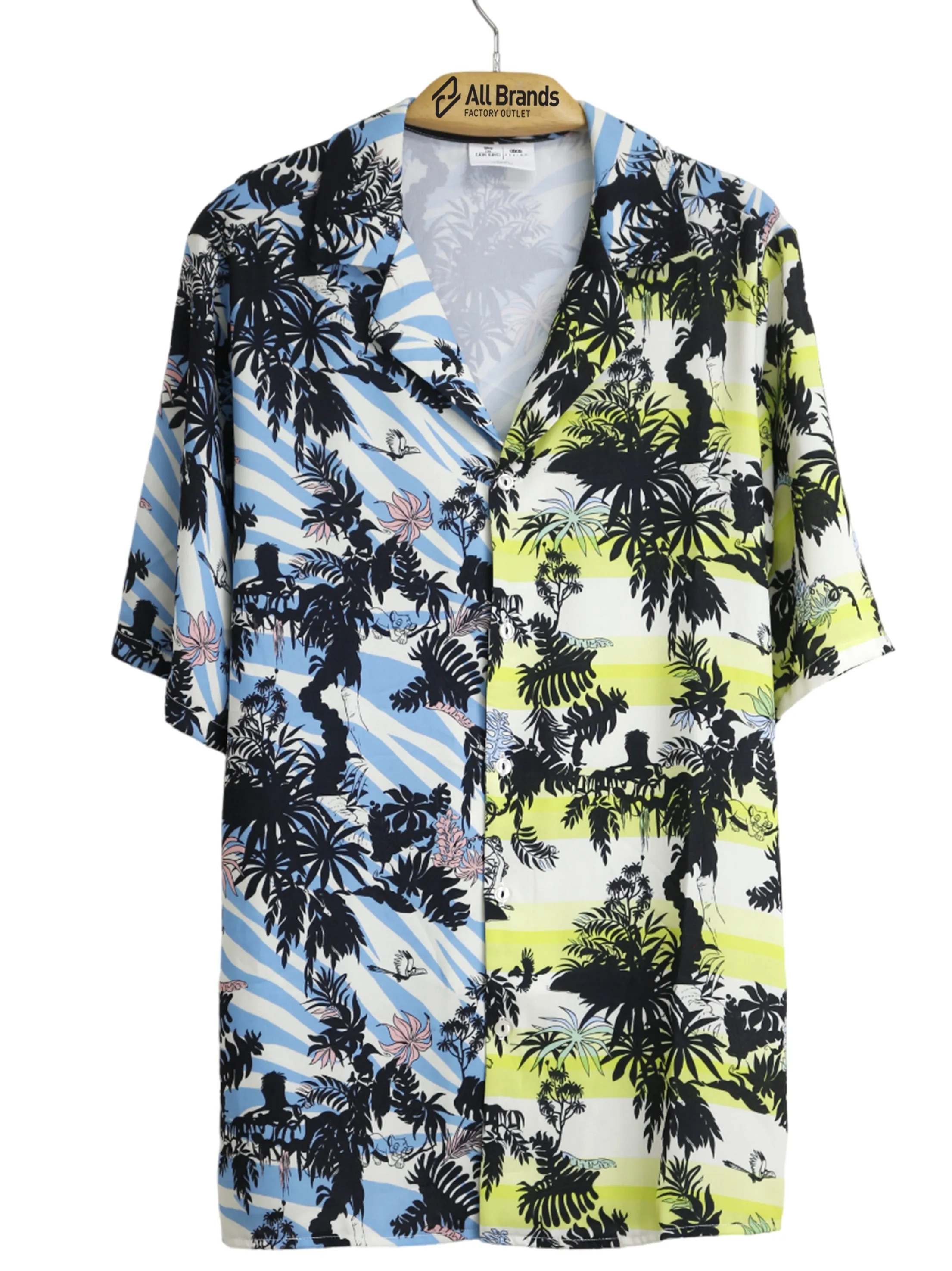 Tailored Style Networking Session Men's Tropical Printed Chemise,Multi