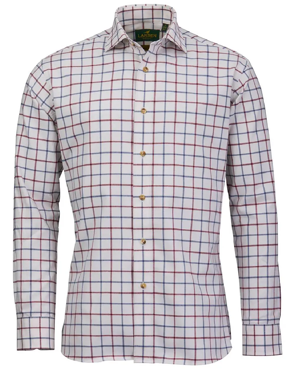 Holiday Travel Laksen Mens Gable Brushed Organic Cotton Shirt