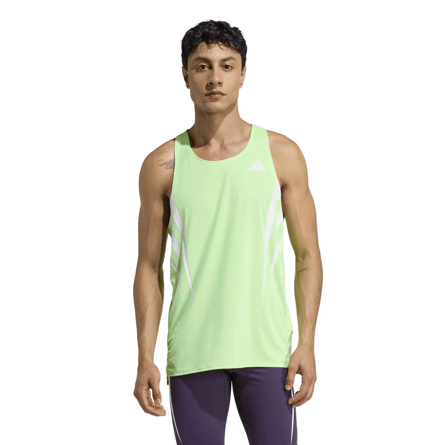 Mens adidas Adizero NYC Singlet Comfy Layer Wear All Day Flex