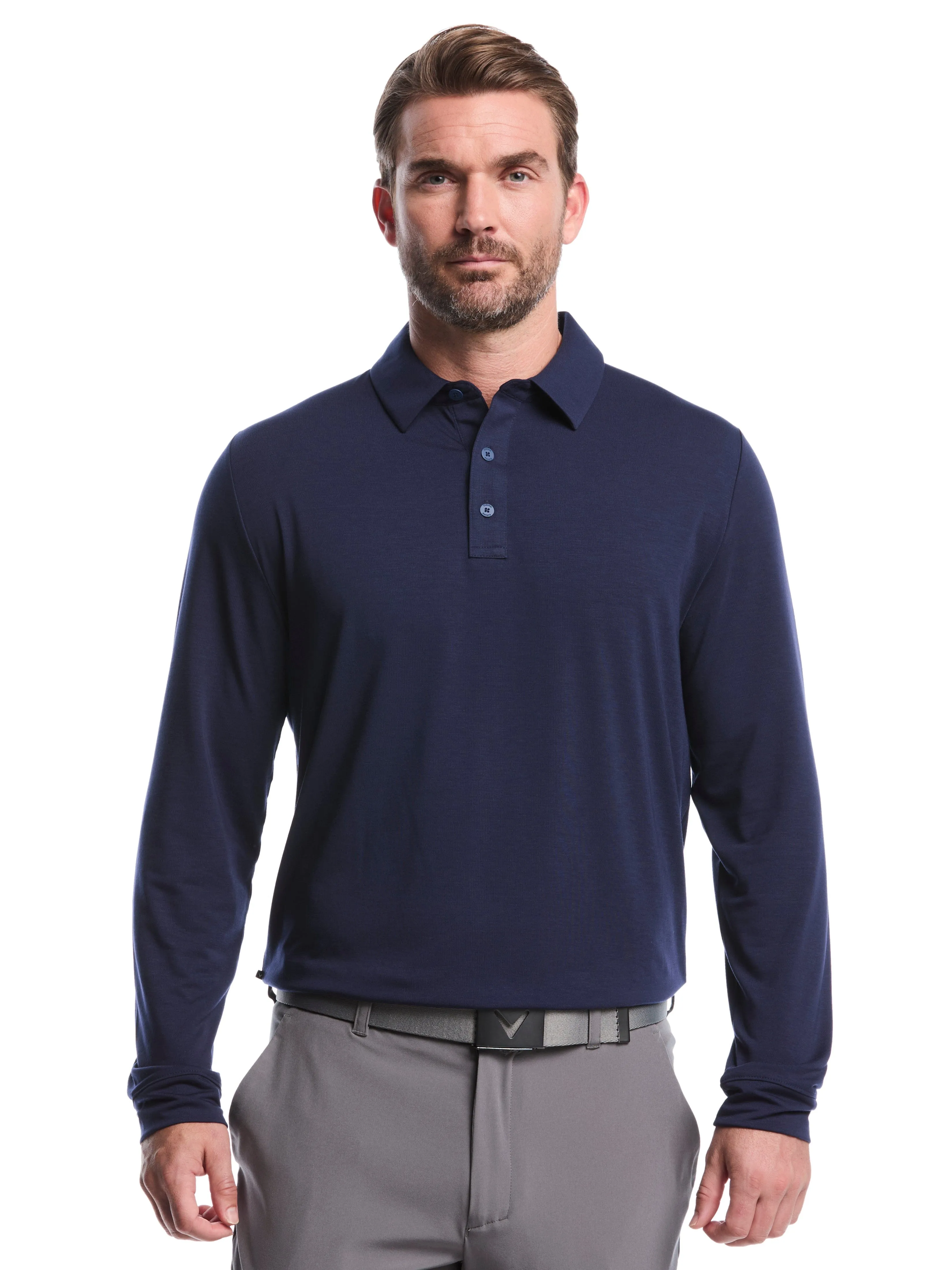 ComfortStretch Collar Perfect Design Mens Soft Touch Golf Polo Shirt