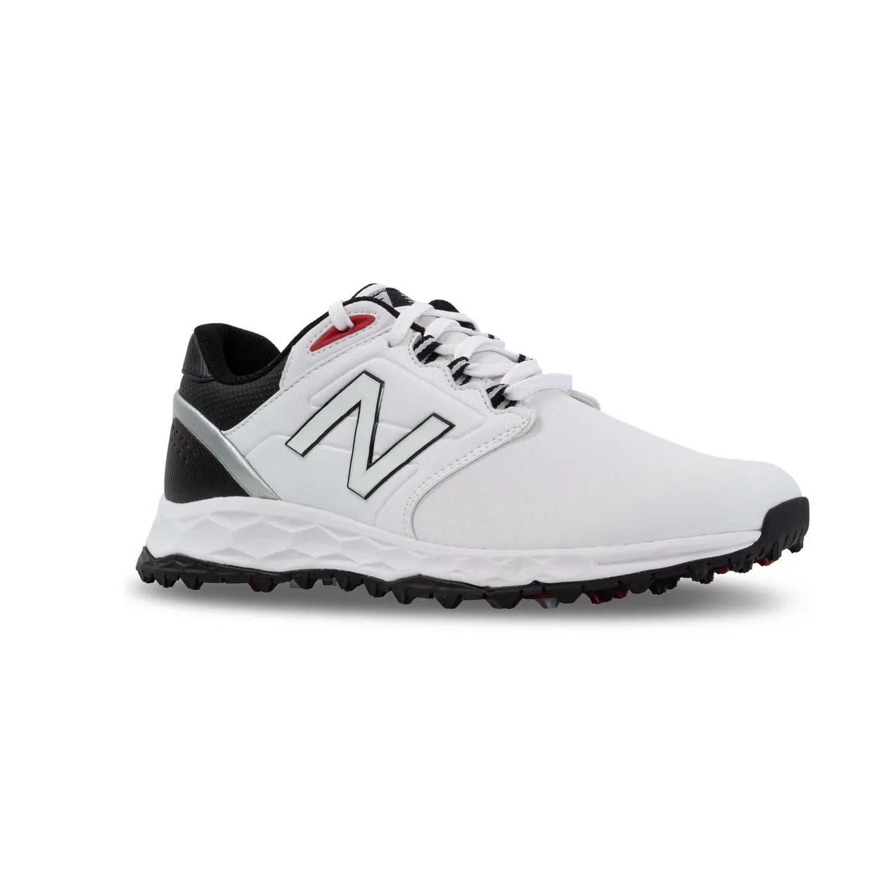 New Balance Mens Fresh Foam Elevate SL Golf Shoe - WHITE / RED / BLACK Speed Assist High Durability
