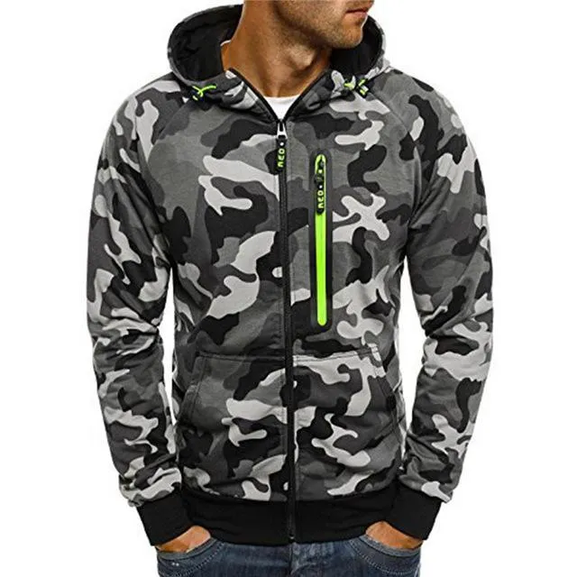 Transitional Piece Comfy Hoodies West Louis? Winter Causal Camo Hoodies