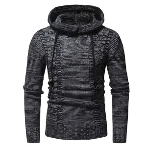 West Louis? Knitted Turtleneck Top Sweater Hoodie anti pill coating