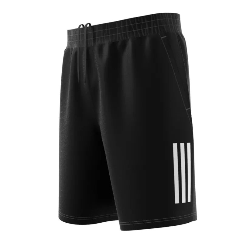 Cargo Pockets Summer essentials Adidas Club 3 Stripes Men Tennis Shorts - Black