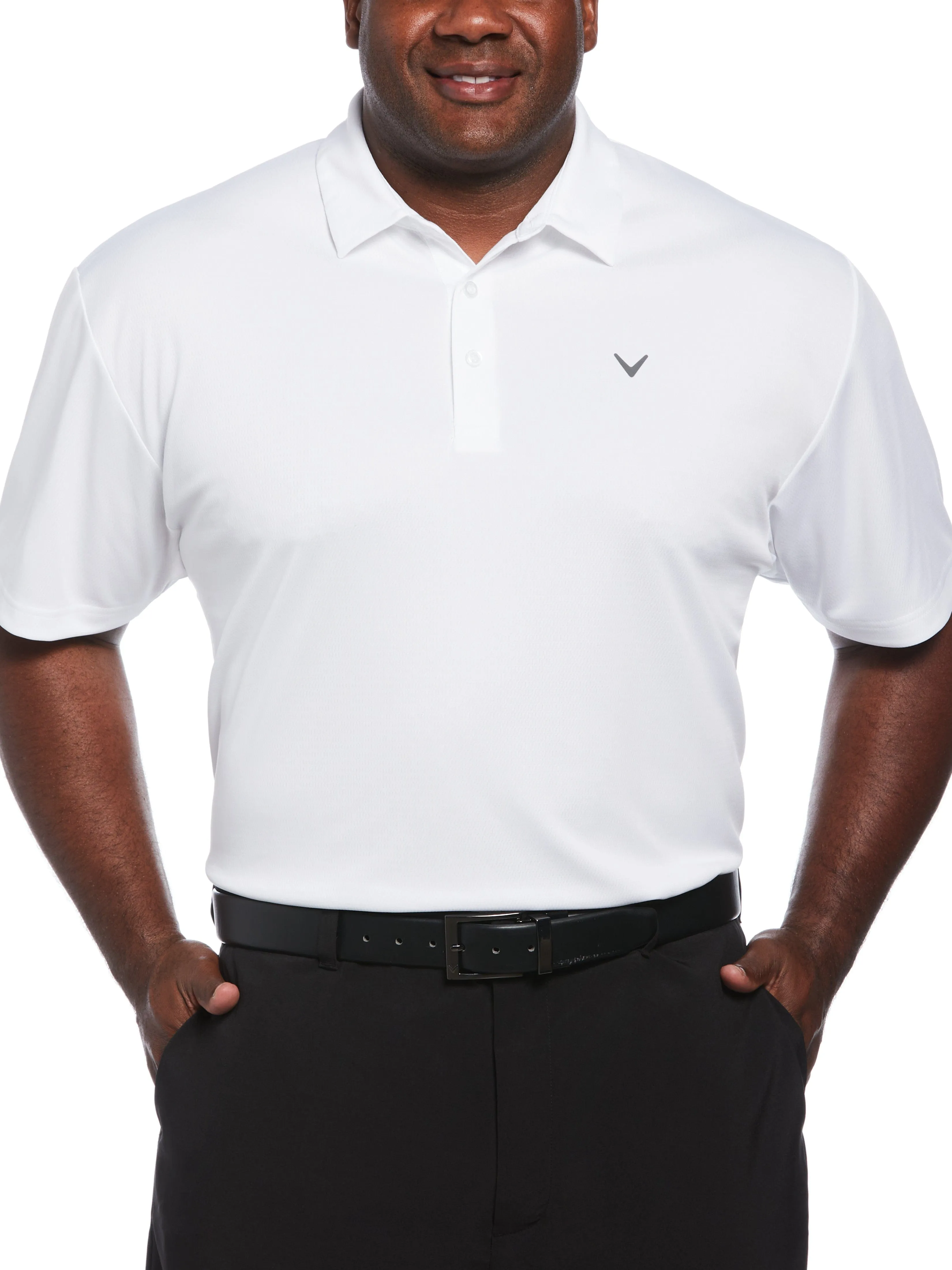 Active Wearable Easy Fashion Big & Tall Micro Texture Golf Polo