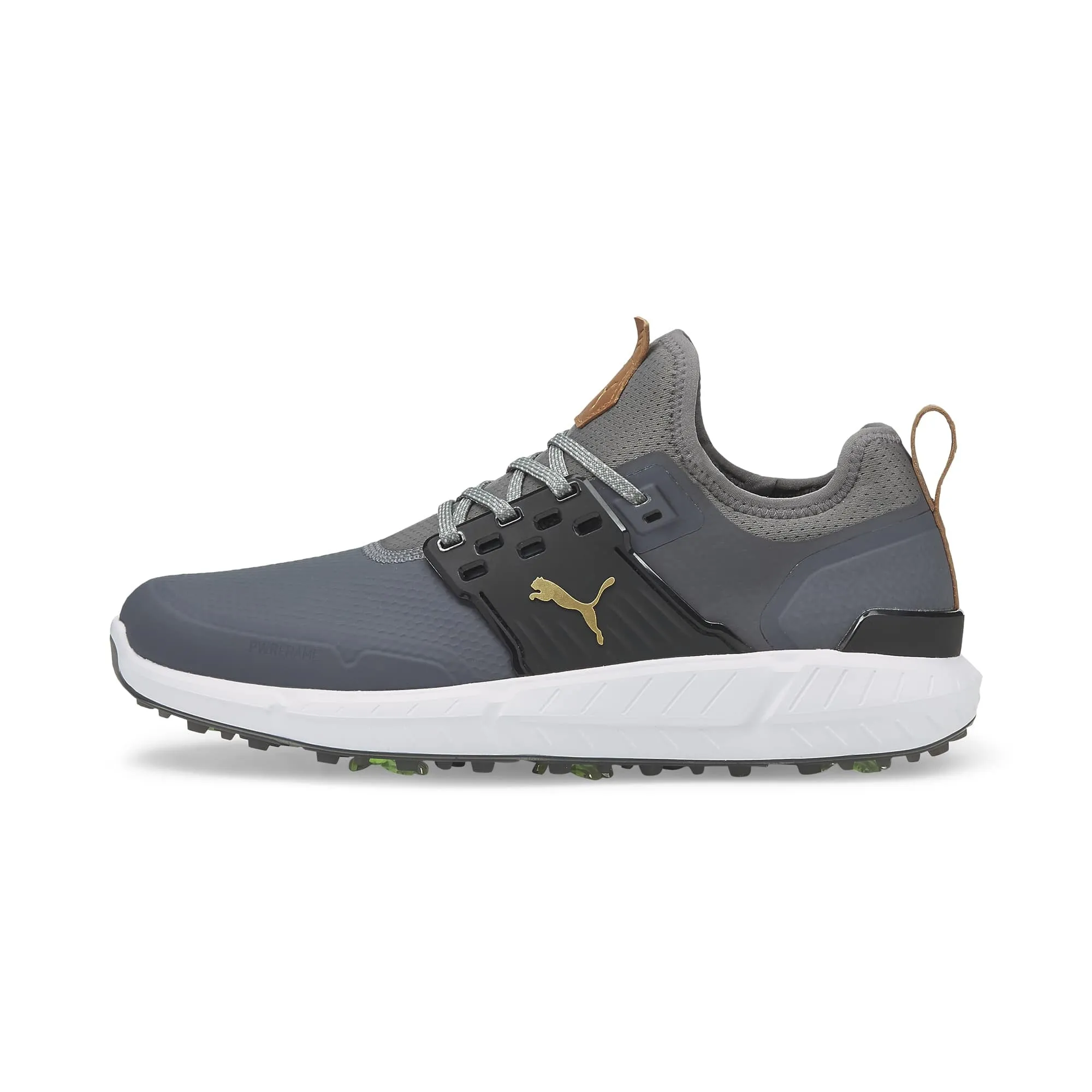 IGNITE ARTICULATE Golf Shoes | Quiet Shade / Puma Team Gold / Puma Black Comfort Balance Pro Turf Ready