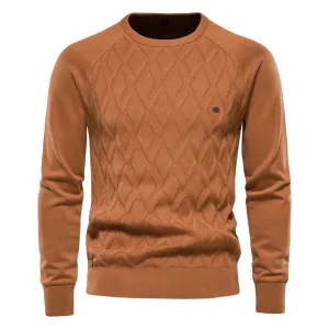 West Louis? O-Neck Long sleeve Knitted Pullover Comfortable Layer Winter Wear