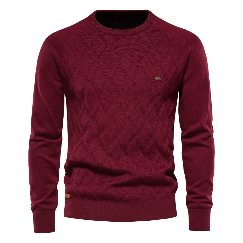 Lightweight insulation West Louis? O-Neck Long sleeve Knitted Pullover