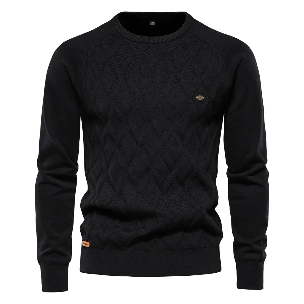 Ethical Mode Digital Core West Louis? O-Neck Long sleeve Knitted Pullover